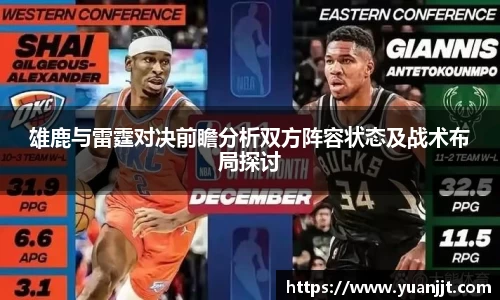 雄鹿与雷霆对决前瞻分析双方阵容状态及战术布局探讨